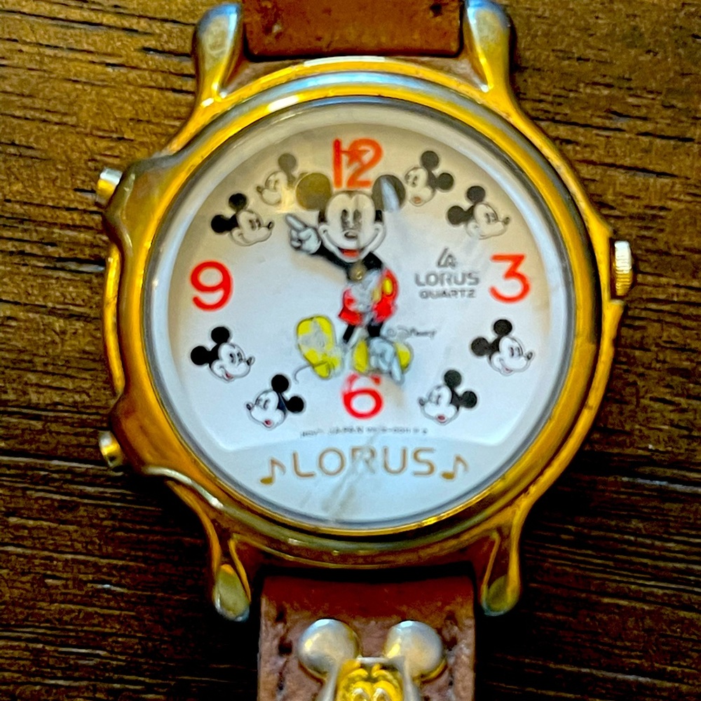 Lorus Mickey Mouse quartz watch.